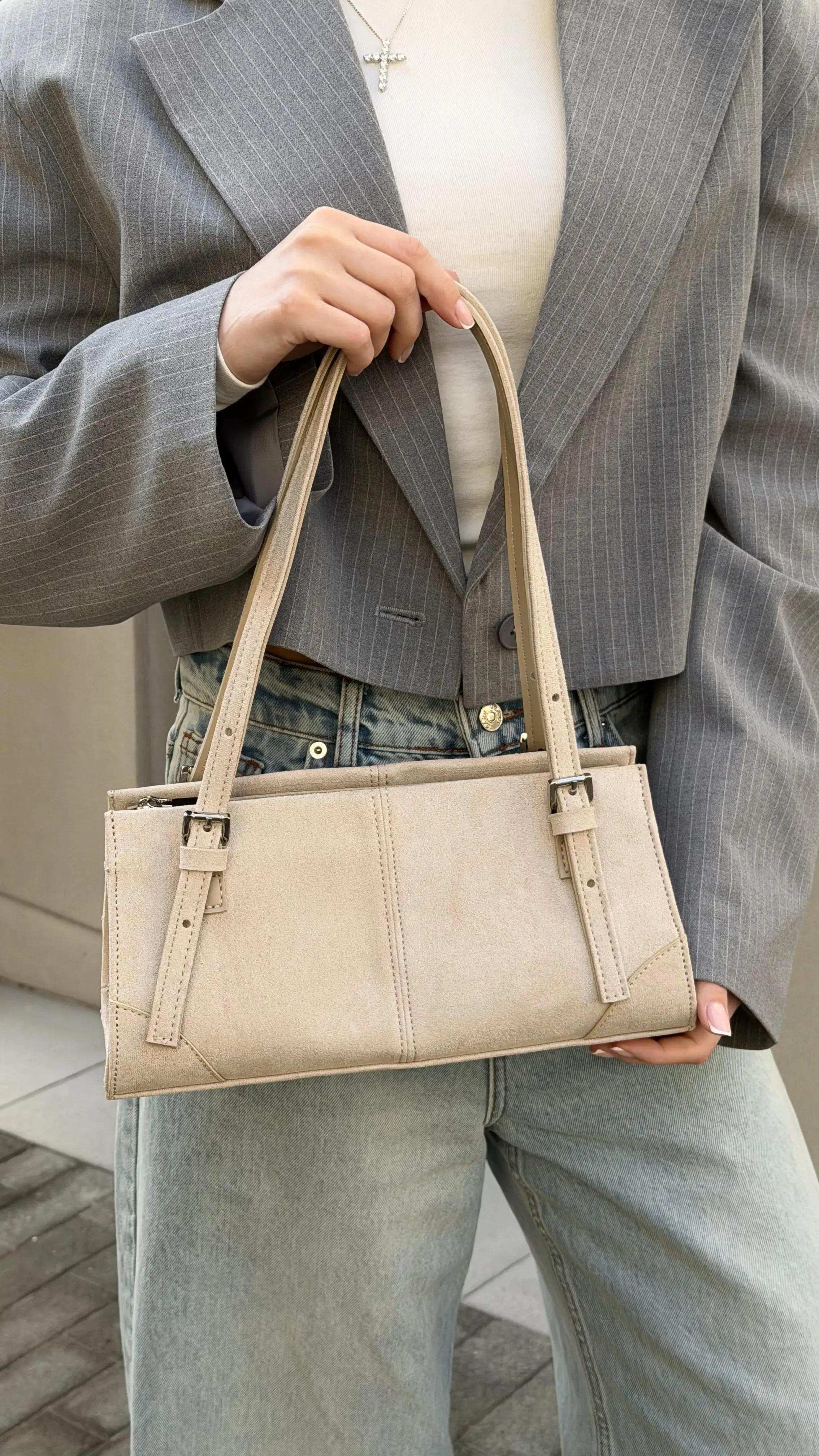 MIRA BAG SUEDE BEIGE